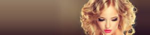 A close up of the side of a woman 's hair.