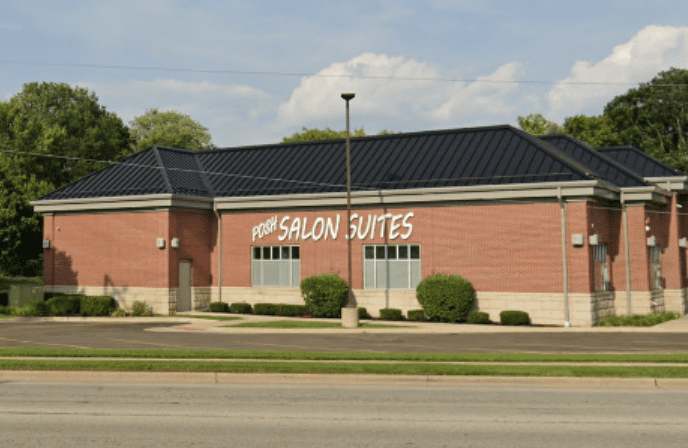 Posh Salon Suites in West Dundee. Exterior of Building